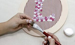 Enfeite DIY para quarto de bebê — vista completa do resultado final