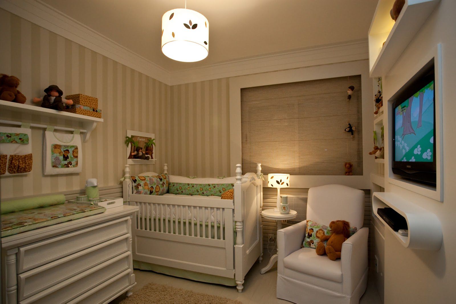 Quarto de bebê com tema safari — inspiração 1