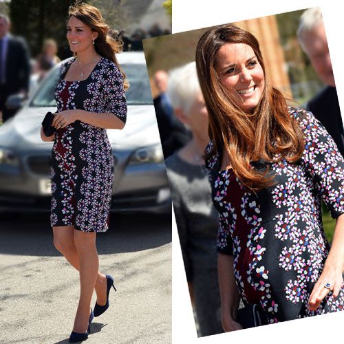 Kate Middleton vestido estampado na gravidez
