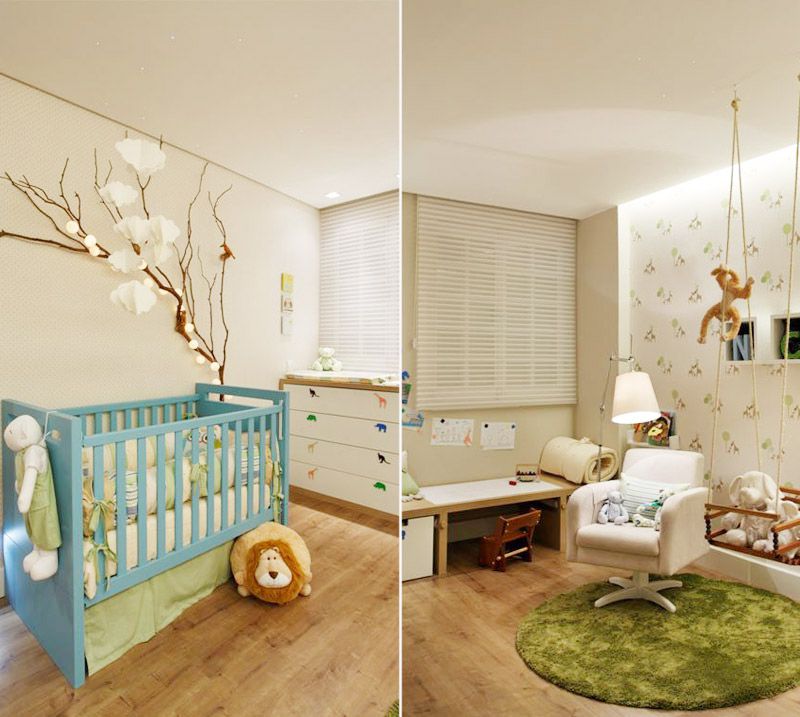 Safari 800 — quarto de bebê tema safari