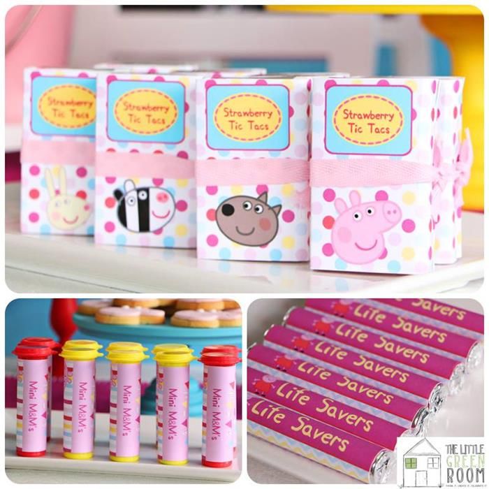 Chocolates personalizados para festa Peppa Pig