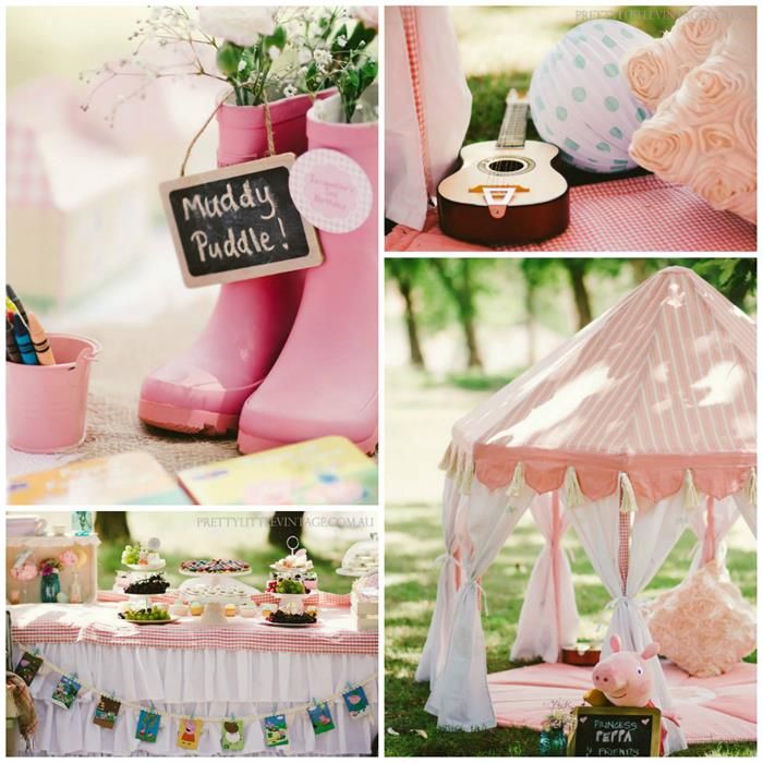 Festa Peppa Pig elegante com decoração profissional
