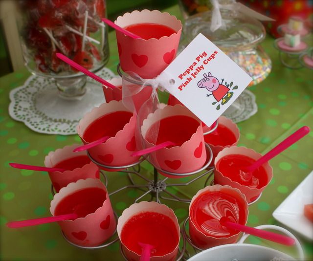 Gelatina temática para festa Peppa Pig