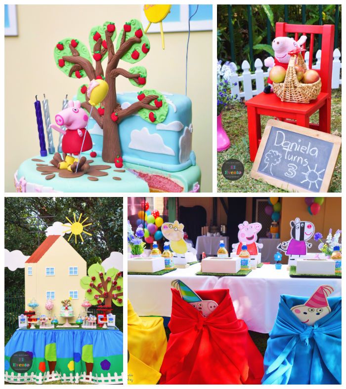 Livro de lembrança para festa Peppa Pig