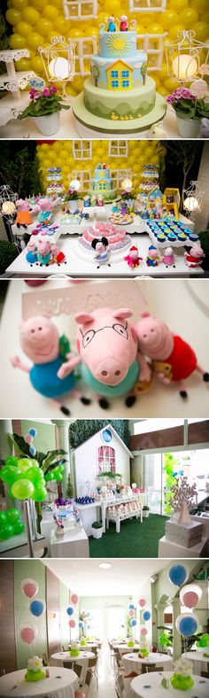 Festa Peppa Pig chique e elegante