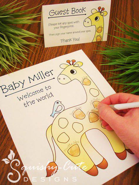 cha-de-bebe-guest-books-girafa