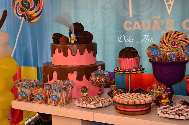 mesa de doces festa infantil organizada