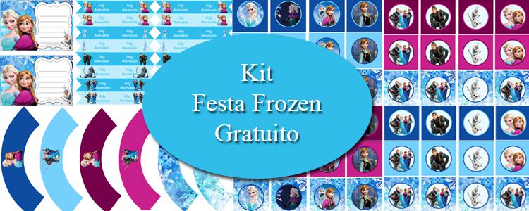 Festa Frozen Kit Digital gratuito para download
