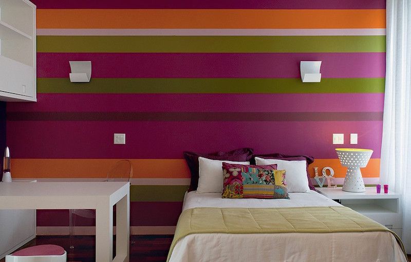 quarto-infantil-feminino-listras-laranja
