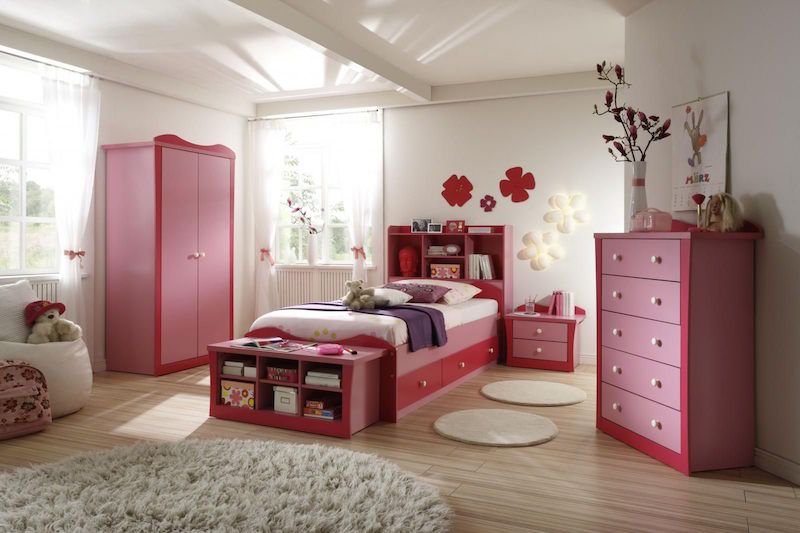 quarto-infantil-feminino-vermelho