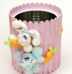 decoração-páscoa-latas-decoradas
