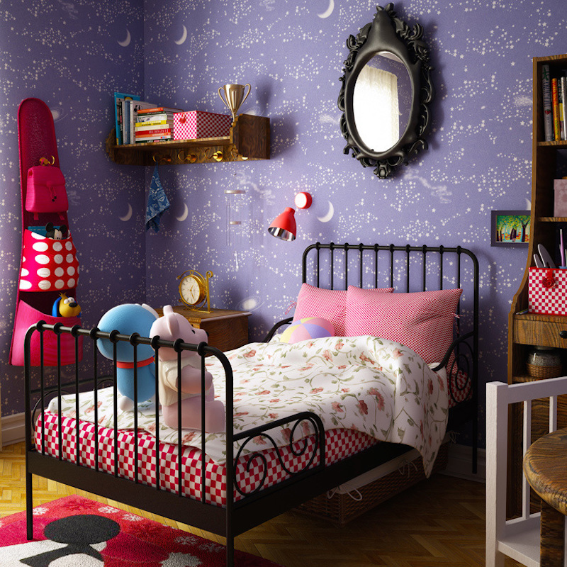 papel-de-parede-quarto-infantil-roxo