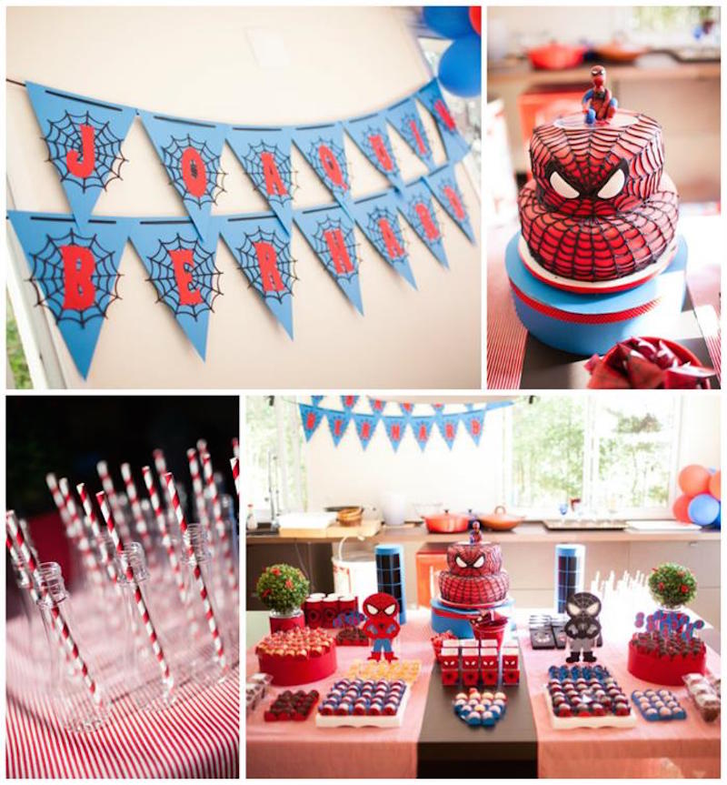 festa-infantil-homem-aranha-decoração