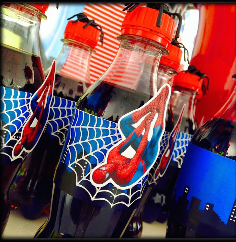 festa-infantil-homem-aranha-rótulos