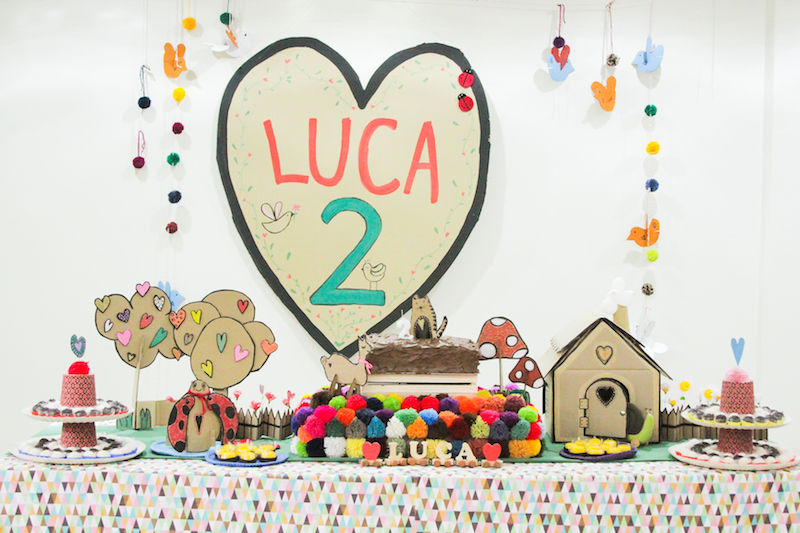Festa Infantil feita com papelão – O amor é criativo