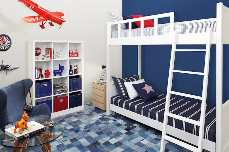 quarto-infantil-aviões-azul
