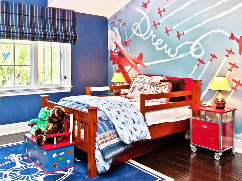 quarto-infantil-aviões-papel-de-parede