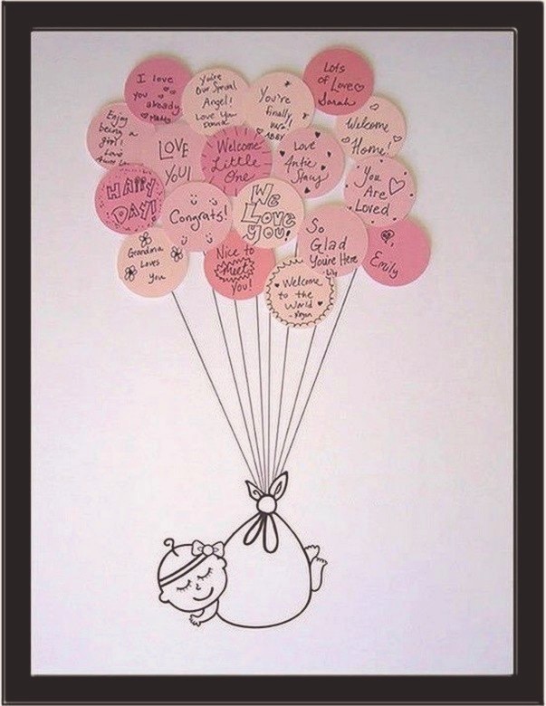 chá-de-bebê-quadro-de-recados