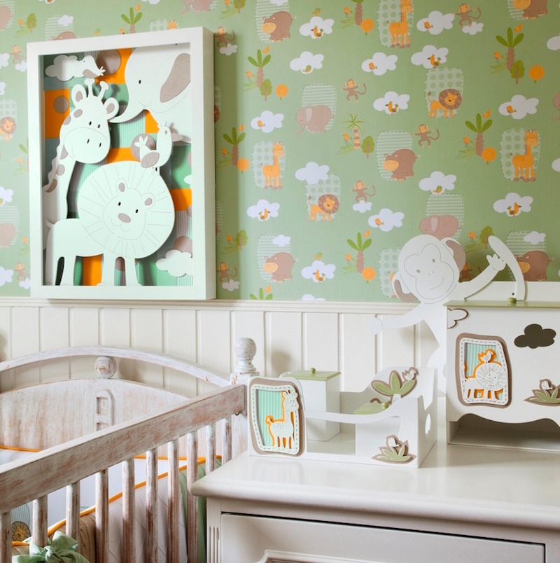 papel-deparede-para-quarto-de-bebê-alegre
