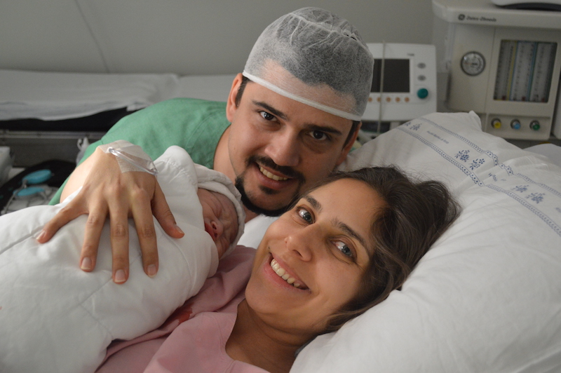 Relato de parto: Nasce uma filha, nasce uma mãe e um pai