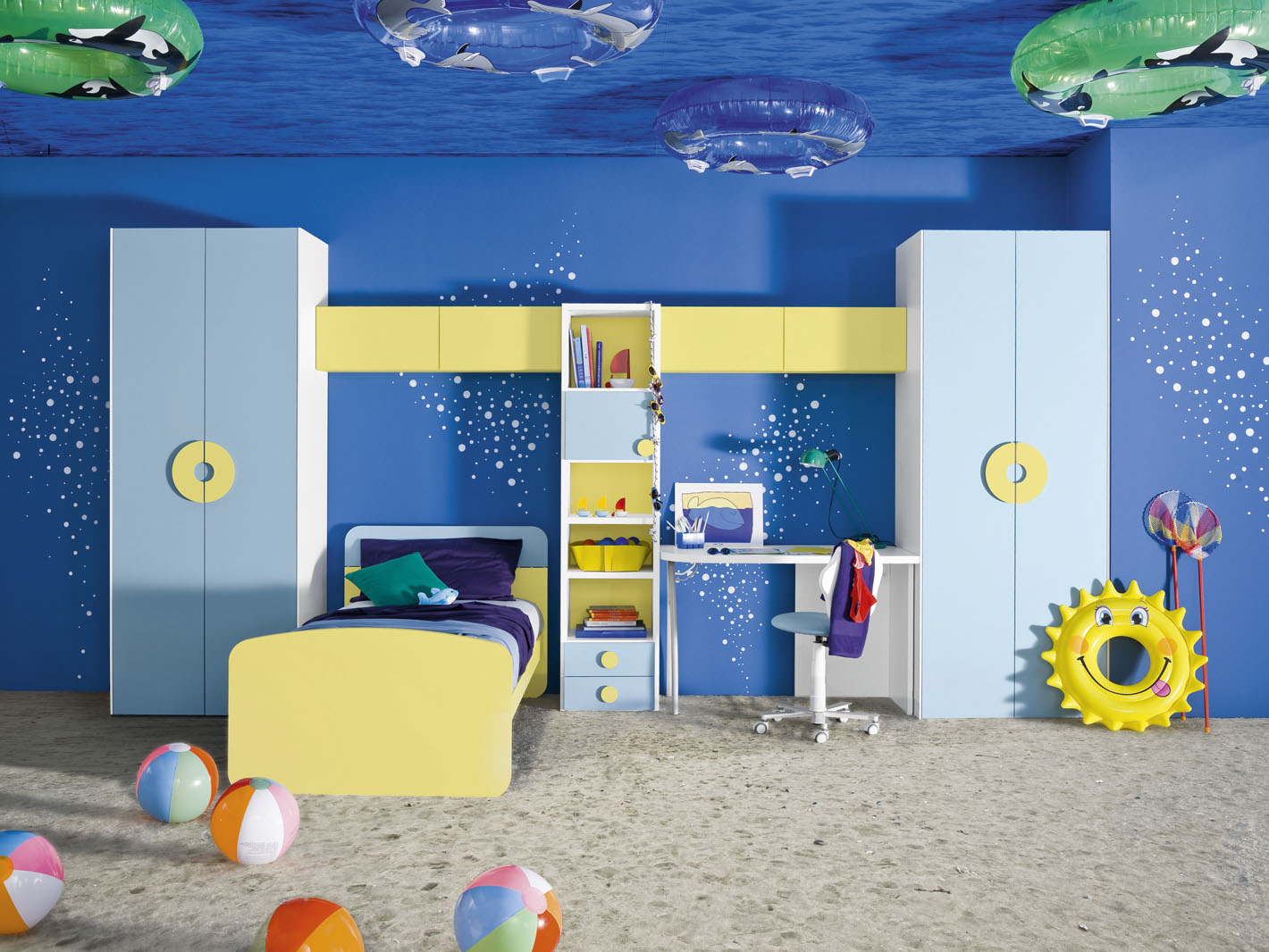 quarto-infantil-azul-fundo-do-mar