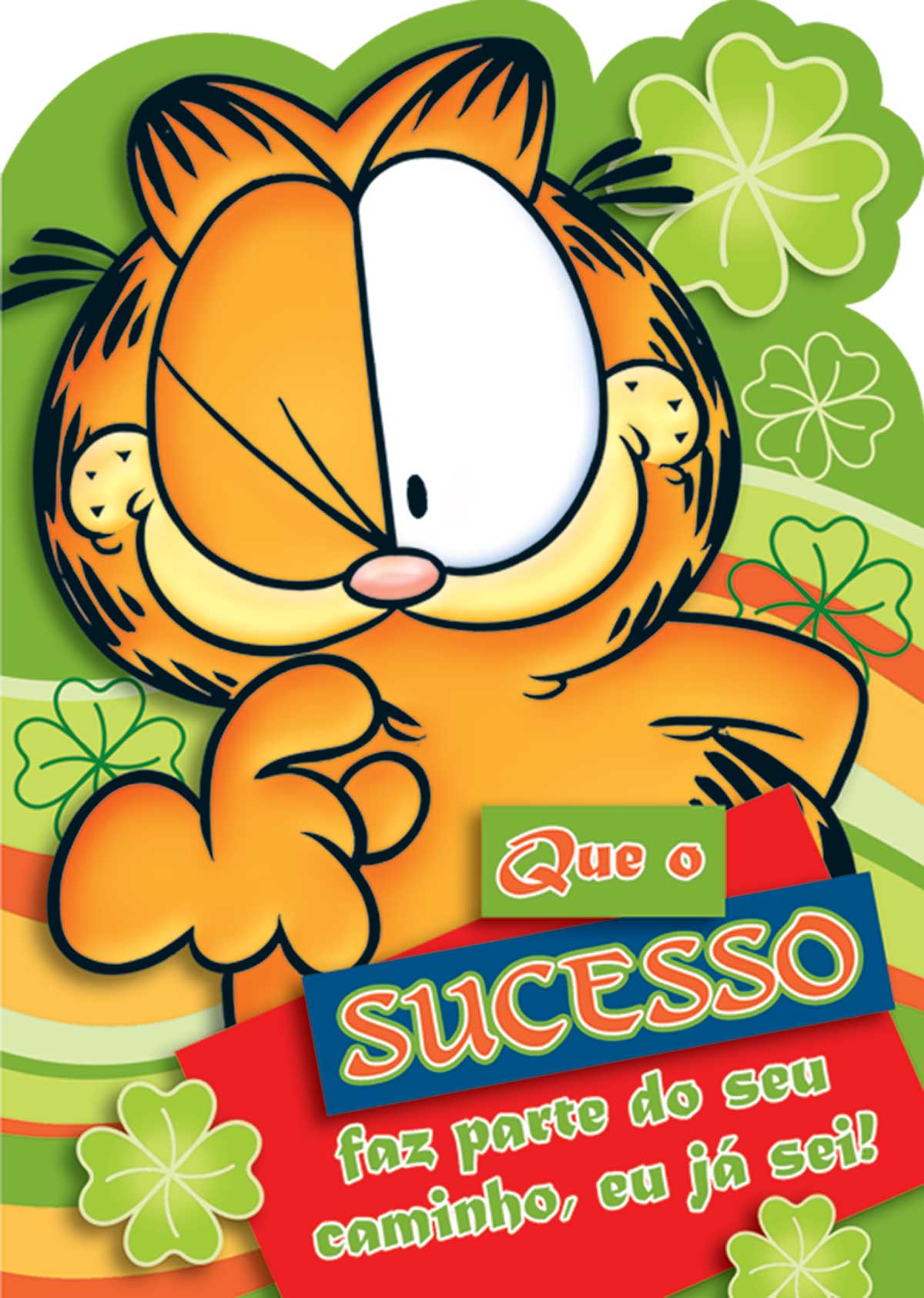 cartão de aniversário garfield