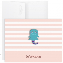 cartão de aniversário personalizado rosa