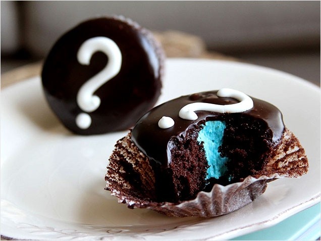 chá de bebê revelação cupcake