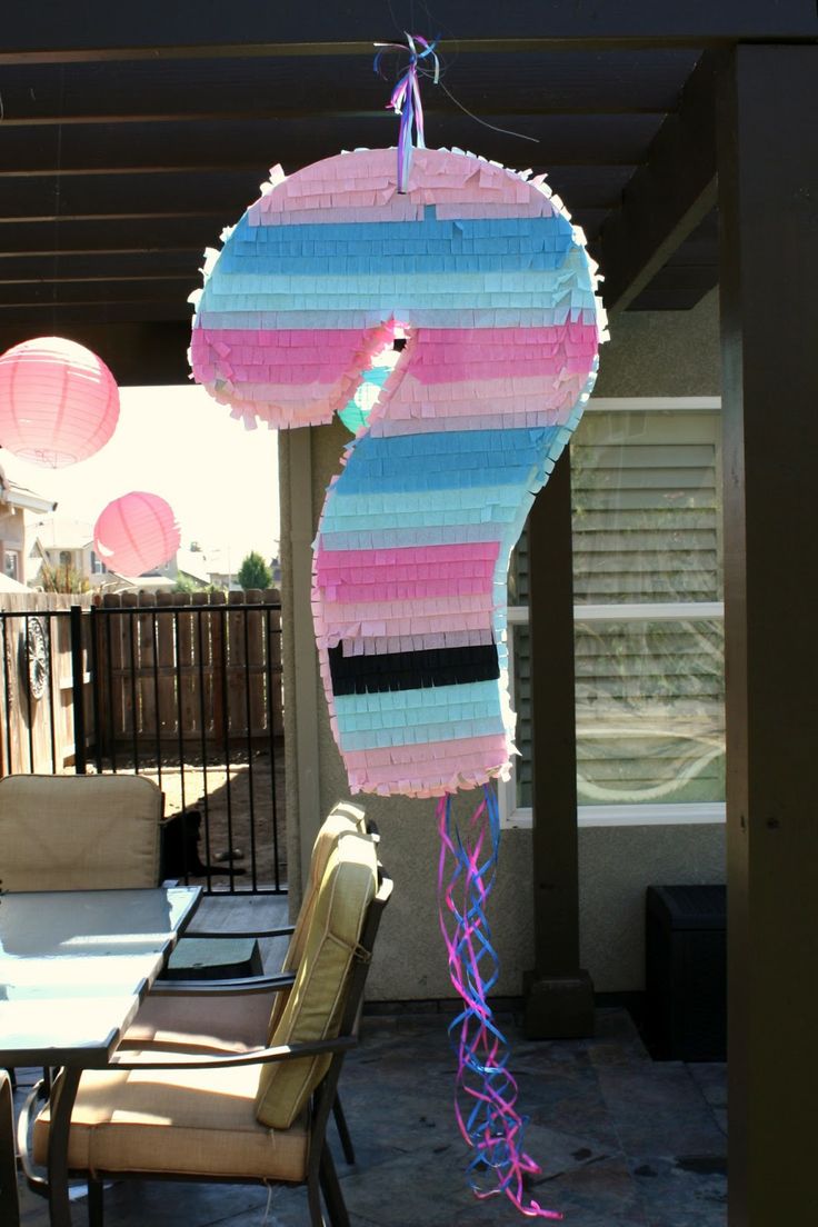 chá de bebê revelação piñata