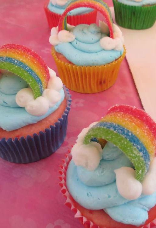 festa infantil my litlle poney cupcakes arco íris