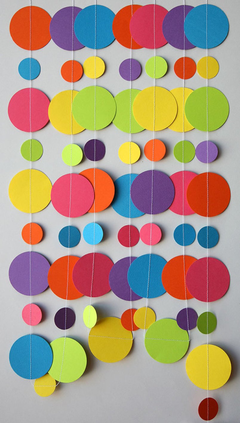 painel de círculos festa infantil
