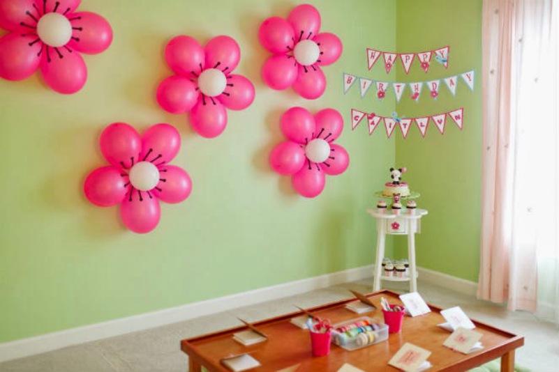 decoração com balões festa infantil simples