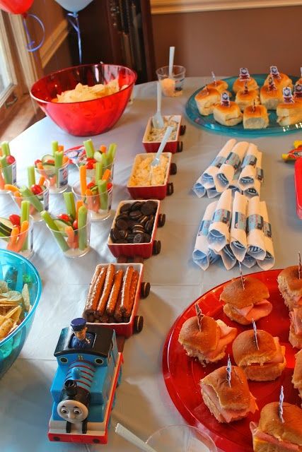 festa infantil thomas e seus amigos snacks