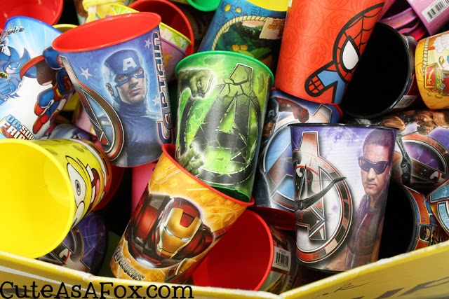 festa infantil vingadores copos