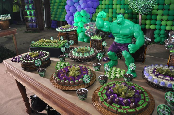 festa infantil vingadores hulk