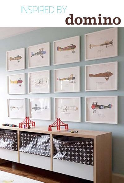 quadro para quarto de bebê aviões