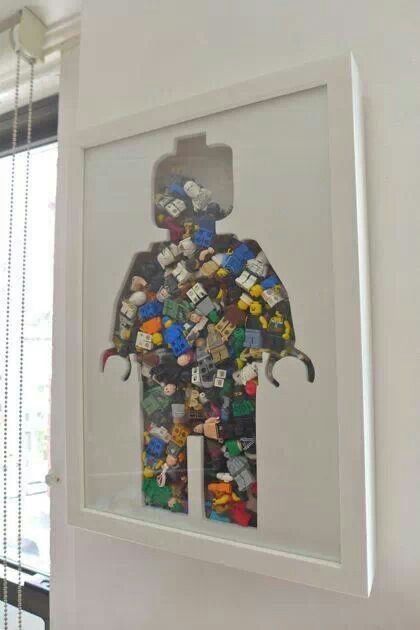 quadro para quarto de bebê lego
