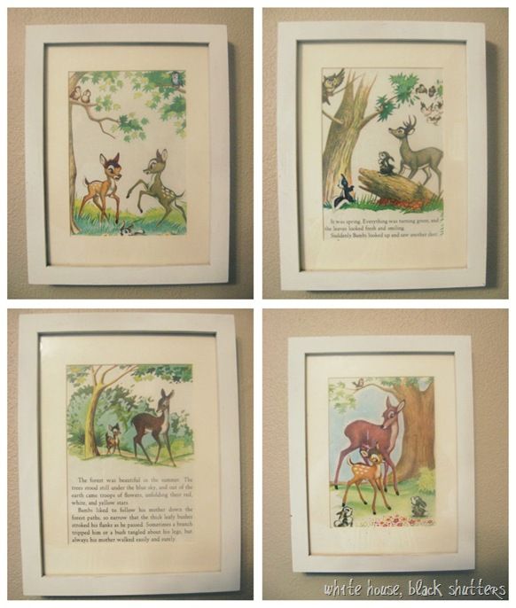 quadro para quarto de bebê livro