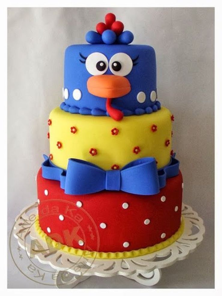 bolo galinha pintadinha primeiro aniversario