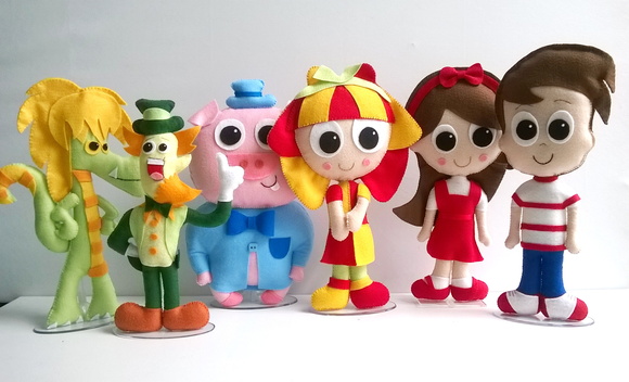 festa infantil bonecos kit turma barato