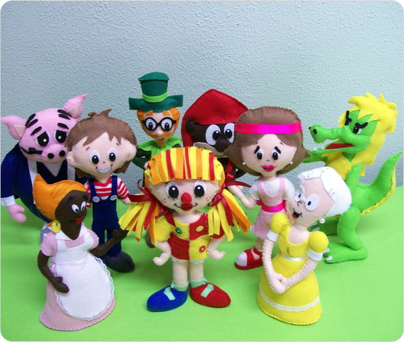 festa infantil bonecos kit turma