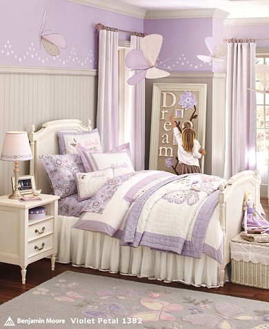 quarto infantil lilas espelho