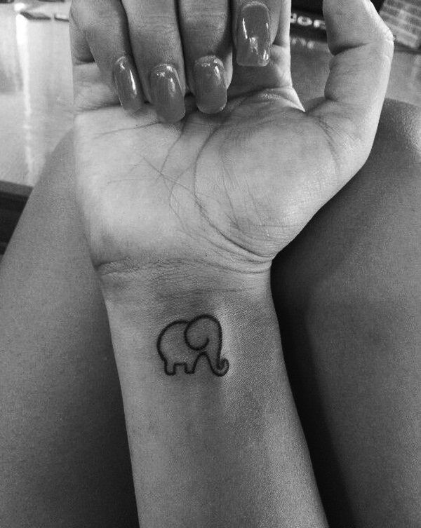 tatuagens para filhos elefante