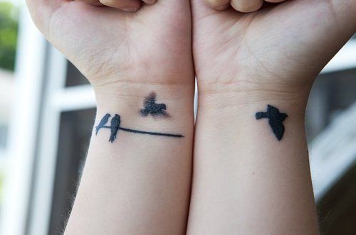 tatuagens para filhos pássaros