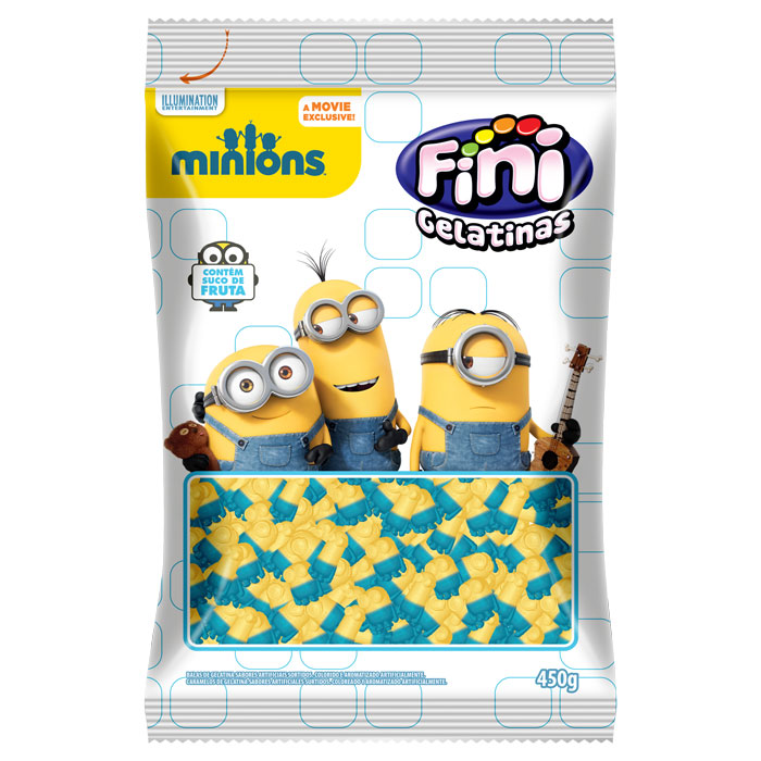 festa infantil mesa de doces balas gelatinas minions