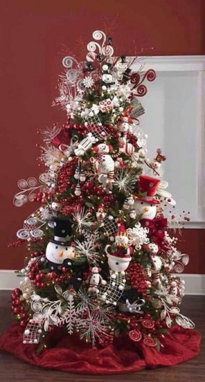 natal - árvore de boneco de neve