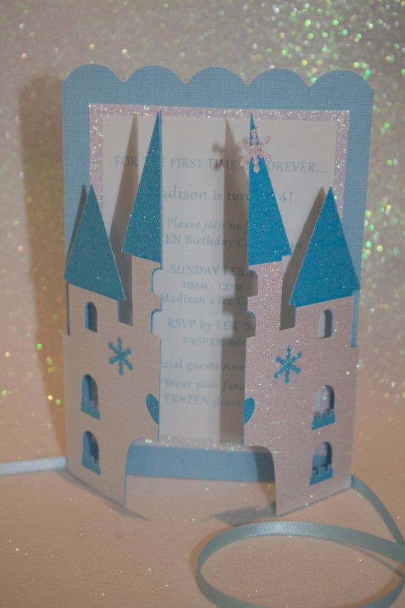 convite frozen castelo aberto