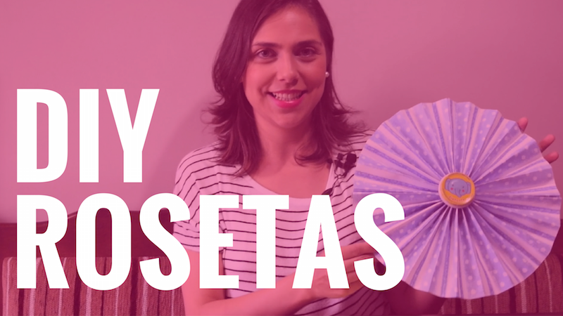 DIY com Nestlé – Roseta de papel para festa infantil