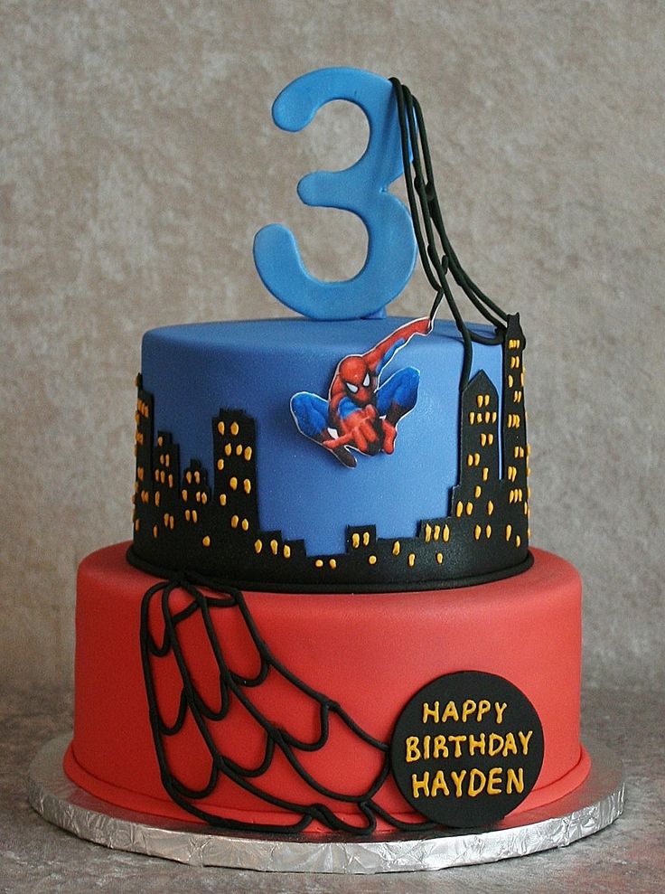 bolo-homem-aranha-aniversário