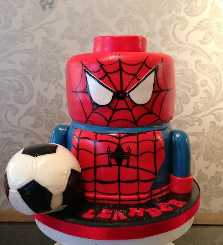 bolo-homem-aranha-lego